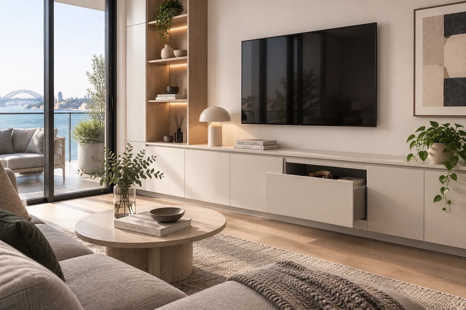 FRAMEO lowboard in a modern living room