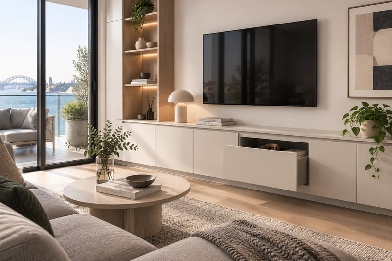FRAMEO lowboard in a modern living room