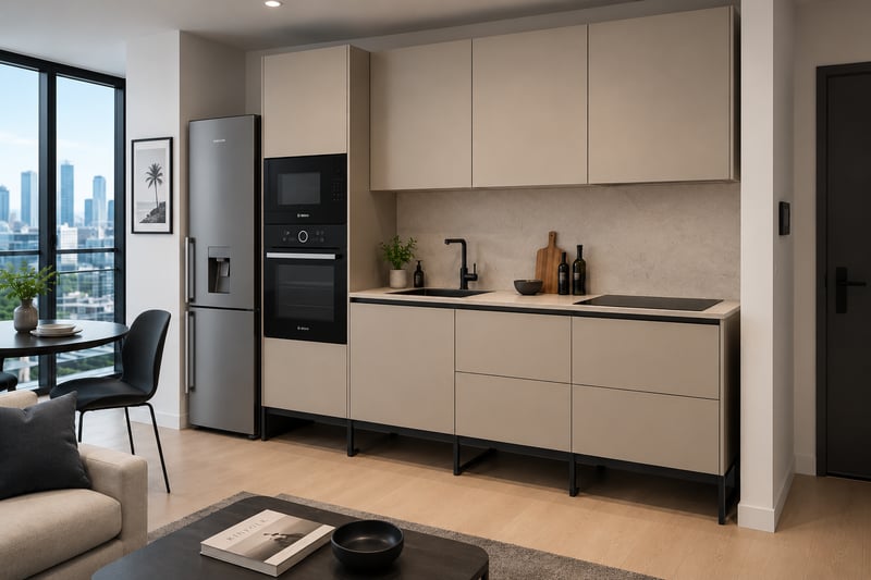 Compact apartment kitchen