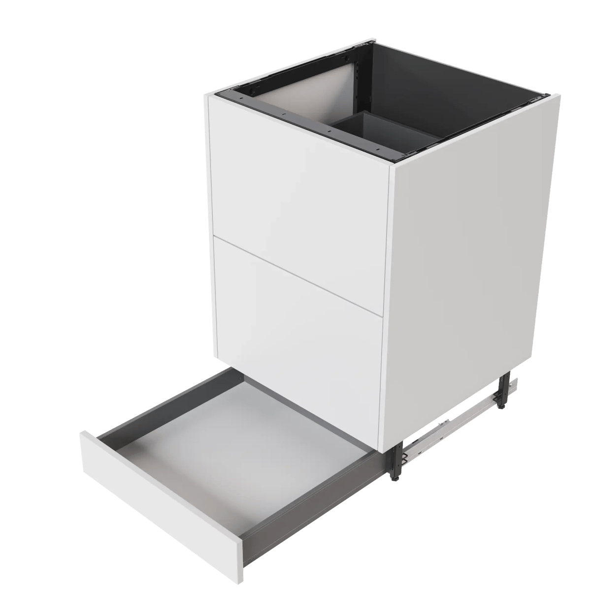 Cabinet with plinth drawer