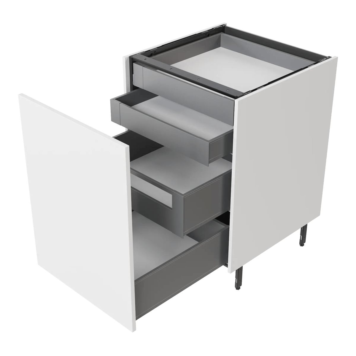1 drawer with 3 inner drawers (unequipped)
