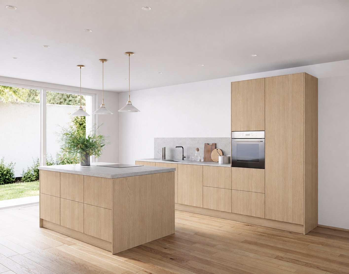 Cremona · Sandeiche Synchronpore Nachbildung — Island kitchen