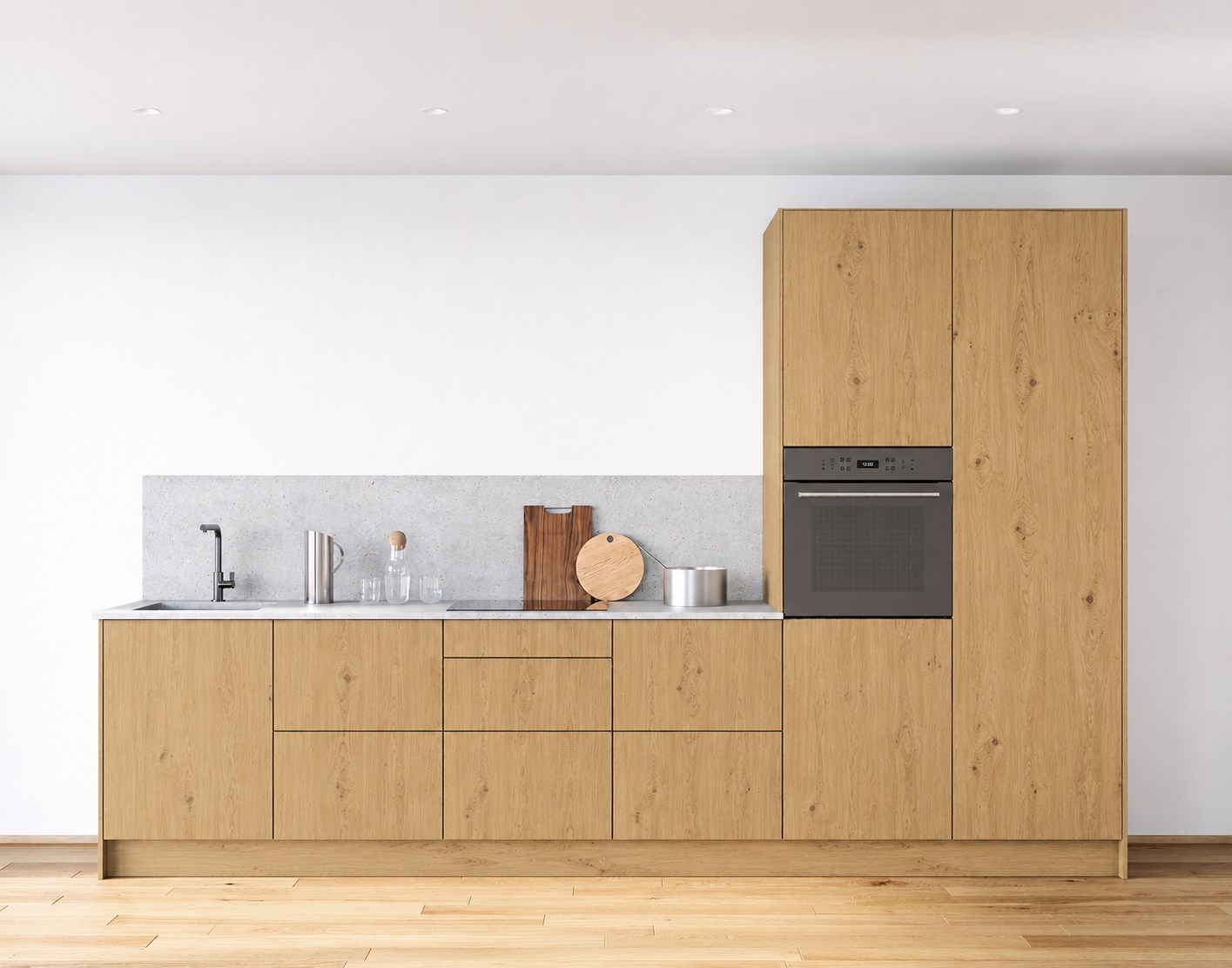 Rocca · Asteiche natur gebürstet — Kitchen run